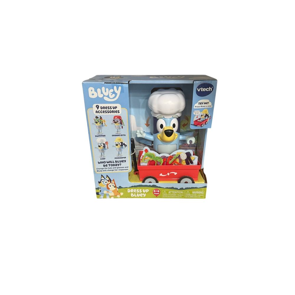 Dress Up Bluey VTECH Bluey Dress Up Accessories and Sound | Ages 3-6 Brand New